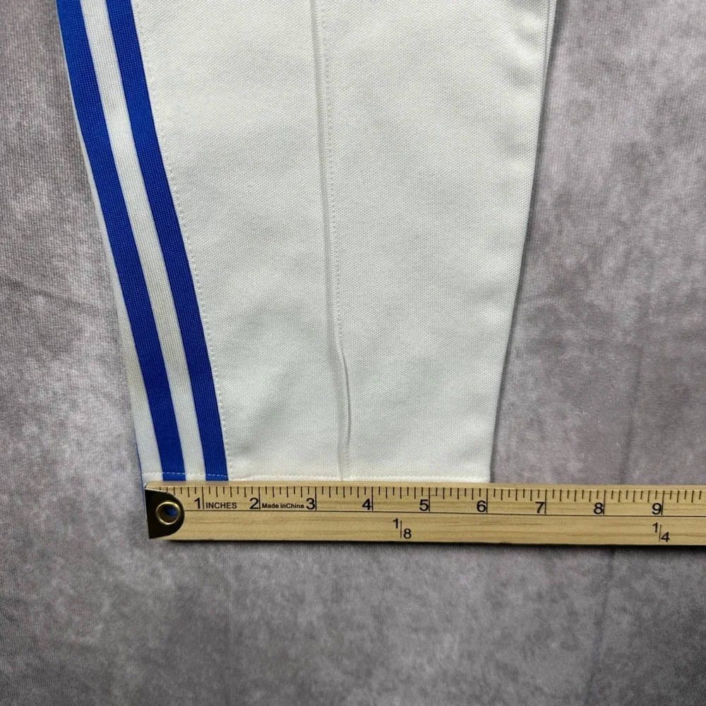 Adidas Originals Beckenbauer Track Pants Mens XL White Blue 3 Stripe Trefoil